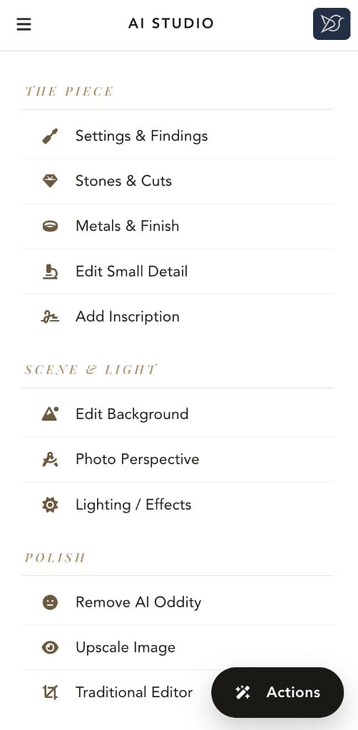 AI Studio task list — fully usable on mobile