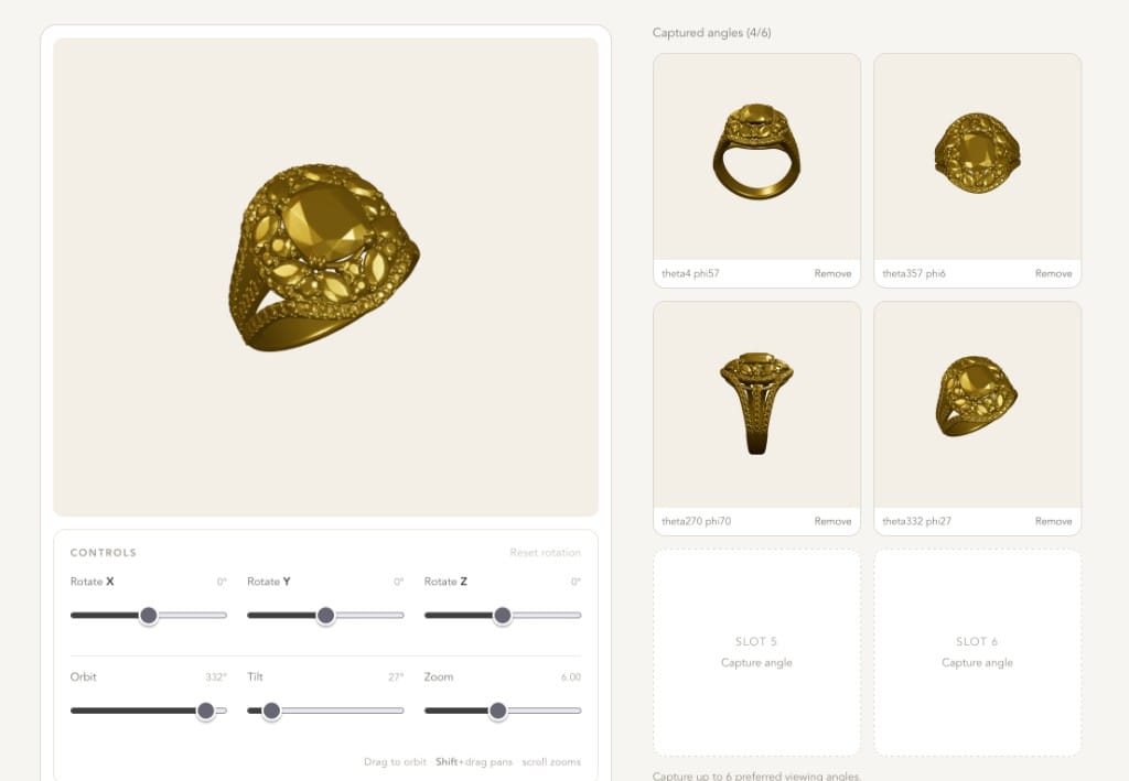 CAD seeds for photoshoots